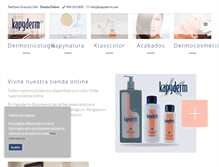 Tablet Screenshot of kapyderm.com